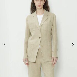 TOTEME Beige Linen Blazer Size 36